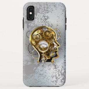 Steampunk head with manometer iPhone XS max case