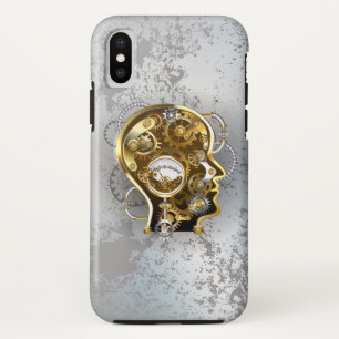 Steampunk head with manometer iPhone XS case
