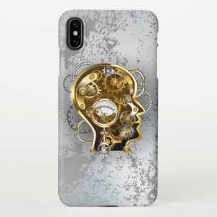 Steampunk head with manometer iPhone XS max case