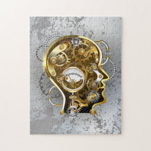 Steampunk Head with Manometer Jigsaw Puzzle
