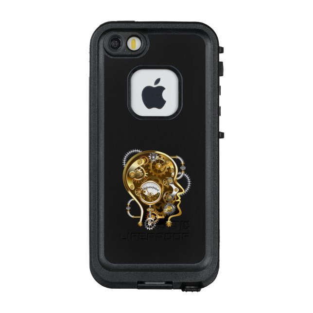 Steampunk head with manometer LifeProof iPhone case (Back)
