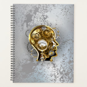 Steampunk head with manometer planner