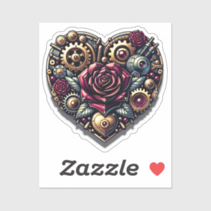 Steampunk Heart and Roses