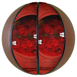 Steampunk heart basketball