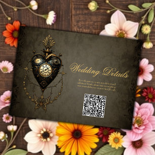 Steampunk heart, enclosure card