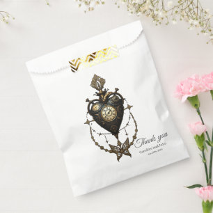 Steampunk heart,  favour bags