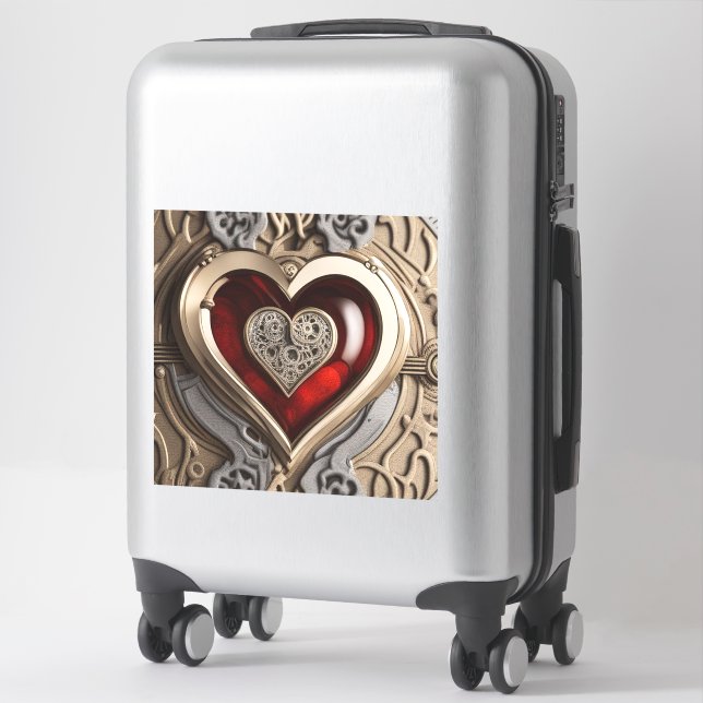 Steampunk Heart – Intricate Mechanical Love  (Suitcase)
