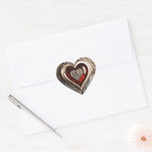 Steampunk Heart – Intricate Mechanical Love  Sticker
