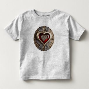 Steampunk Heart – Intricate Mechanical Love Toddler T-Shirt