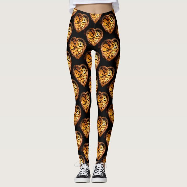 steampunk heart leggings (Front)