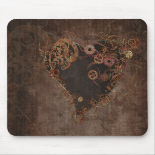 Steampunk Heart Mouse Mat