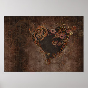 Steampunk Heart Poster
