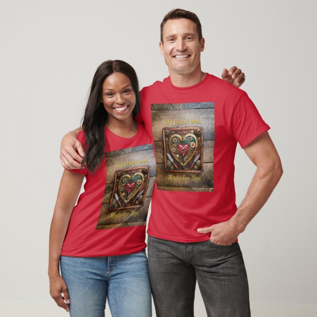 Steampunk Heart Rubies And Daggers For Warriors  T-Shirt (Unisex)