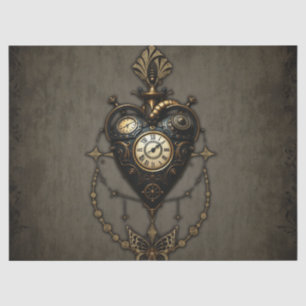 Steampunk heart, tissue paper