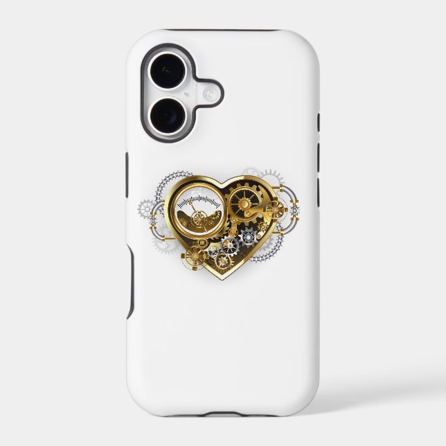 Steampunk Heart with a Manometer (Back)