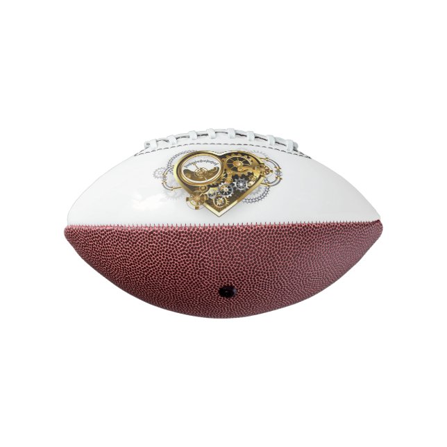 Steampunk Heart with a Manometer American Football (Rotated 270)