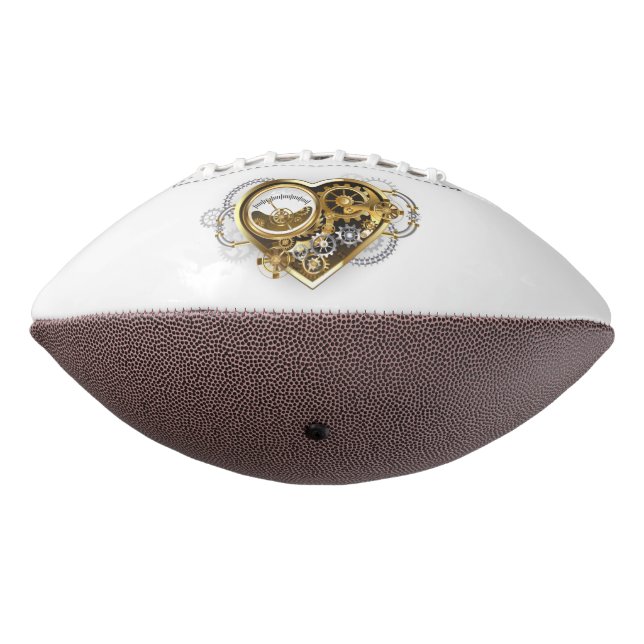 Steampunk Heart with a Manometer American Football (Rotated 270)