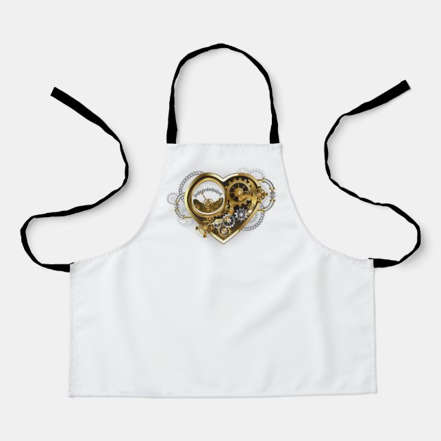 Steampunk Heart with a Manometer Apron (Front)