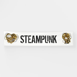 Steampunk Heart with a Manometer Banner