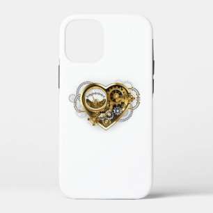 Steampunk Heart with a Manometer iPhone 12 Mini Case