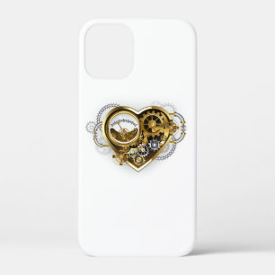 Steampunk Heart with a Manometer iPhone 12 Mini Case