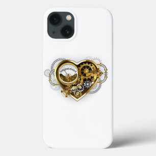 Steampunk Heart with a Manometer iPhone 13 Case