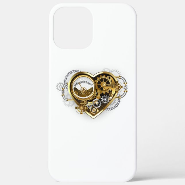 Steampunk Heart with a Manometer Case-Mate iPhone Case (Back)