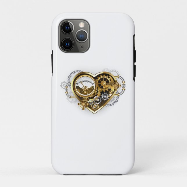 Steampunk Heart with a Manometer Case-Mate iPhone Case (Back)