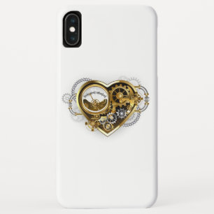 Steampunk Heart with a Manometer iPhone XS Max Case