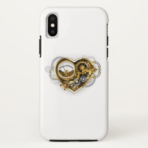 Steampunk Heart with a Manometer iPhone XS Case