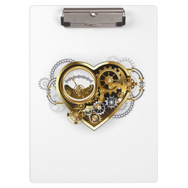 Steampunk Heart with a Manometer Clipboard (Front)