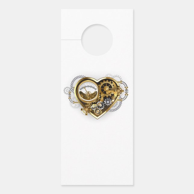 Steampunk Heart with a Manometer Door Hanger (Front)