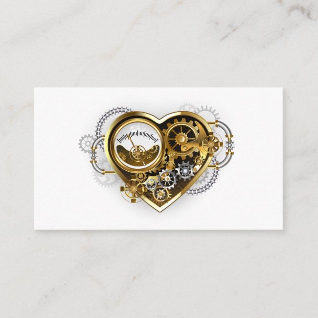 Steampunk Heart with a Manometer Enclosure Card (Front)