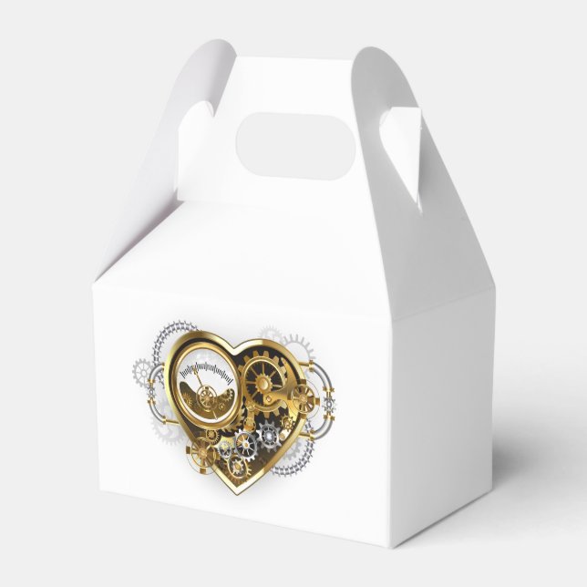 Steampunk Heart with a Manometer Favour Box (Front Side)