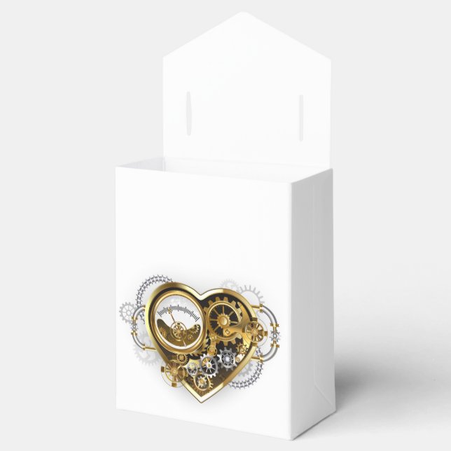 Steampunk Heart with a Manometer Favour Box (Opened)