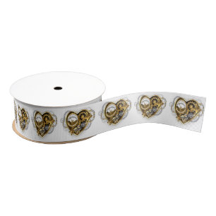Steampunk Heart with a Manometer Grosgrain Ribbon