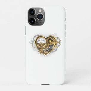 Steampunk Heart with a Manometer iPhone 11Pro Case