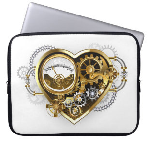 Steampunk Heart with a Manometer Laptop Sleeve