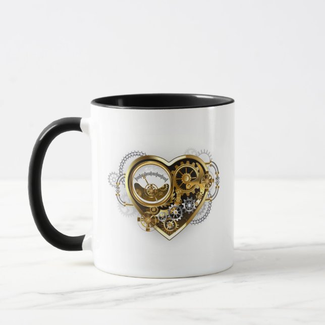 Steampunk Heart with a Manometer Mug (Left)