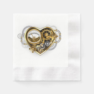 Steampunk Heart with a Manometer Napkin