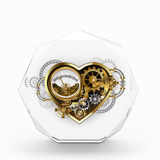 Steampunk Heart with a Manometer Photo Block (Front)