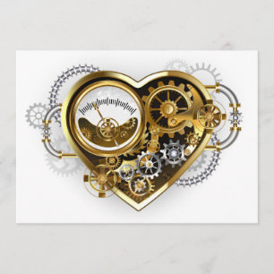 Steampunk Heart with a Manometer Programme