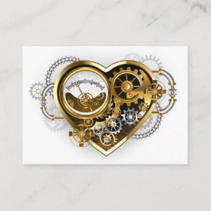 Steampunk Heart with a Manometer Referral Card