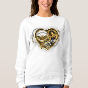 Steampunk Heart with a Manometer Sweatshirt