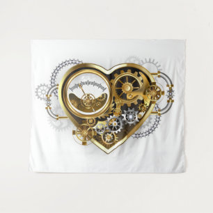 Steampunk Heart with a Manometer Tapestry
