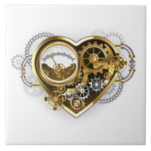 Steampunk Heart with a Manometer Tile