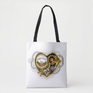 Steampunk Heart with a Manometer Tote Bag