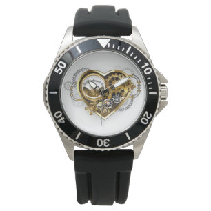 Steampunk Heart with a Manometer Watch