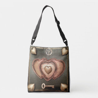 Steampunk Hearts Crossbody Bag