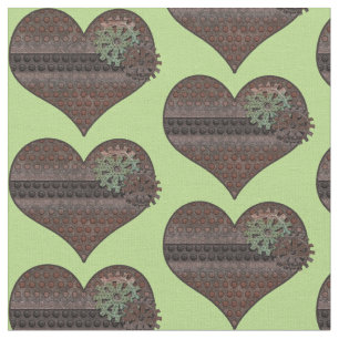 Steampunk Hearts & Gears Fabric